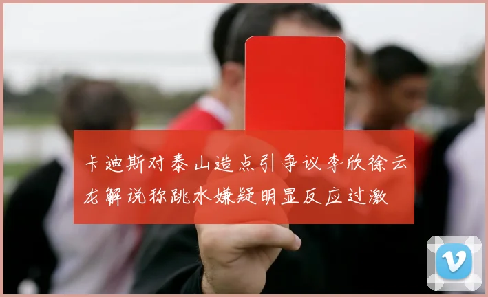 卡迪斯对泰山造点引争议李欣徐云龙解说称跳水嫌疑明显反应过激